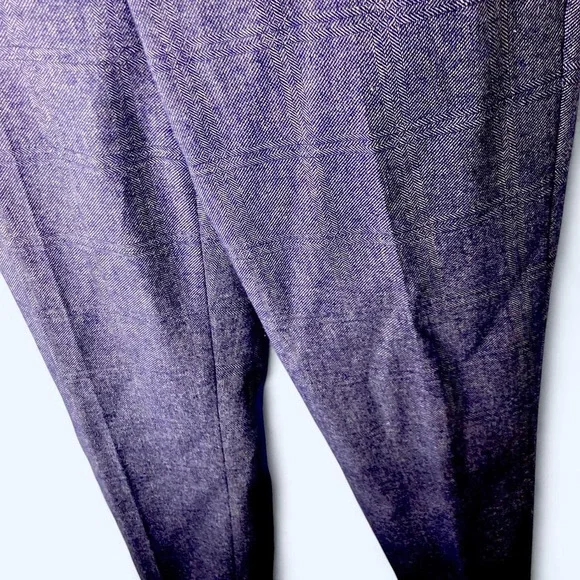 Banana Republic purple plaid trousers Size 6 - Picture 2 of 5
